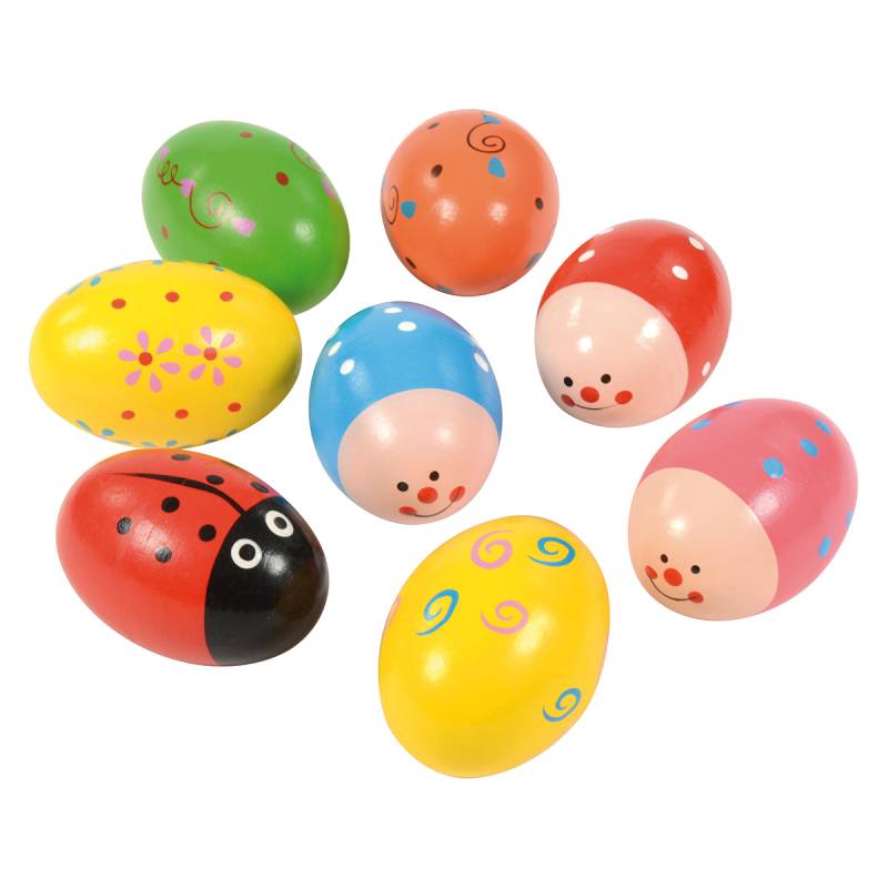 Motiv Rassel Eier 8er Set Motiv Rassel Eier 8er Set