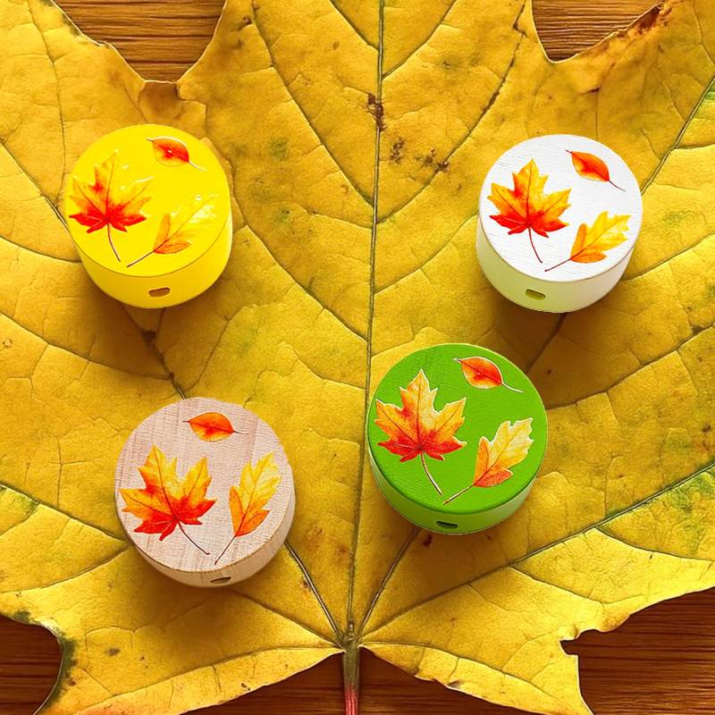 Motivperle Herbstblätter