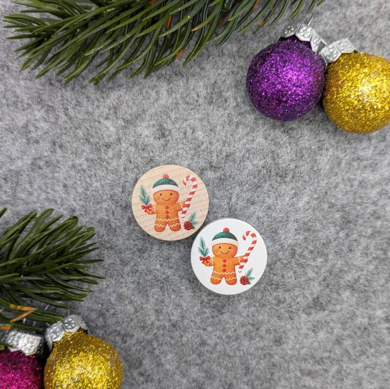 Motivperle Scheibe Lebkuchenmann Motivperle Scheibe Lebkuchenmann