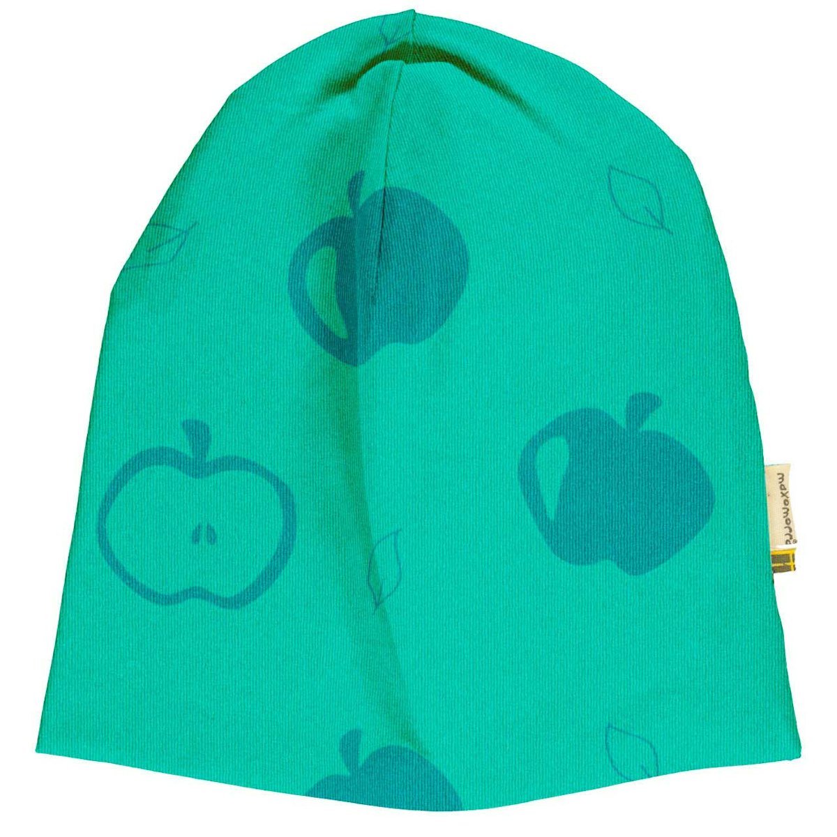 Mütze im Mono Design Äpfel grün 56/58
