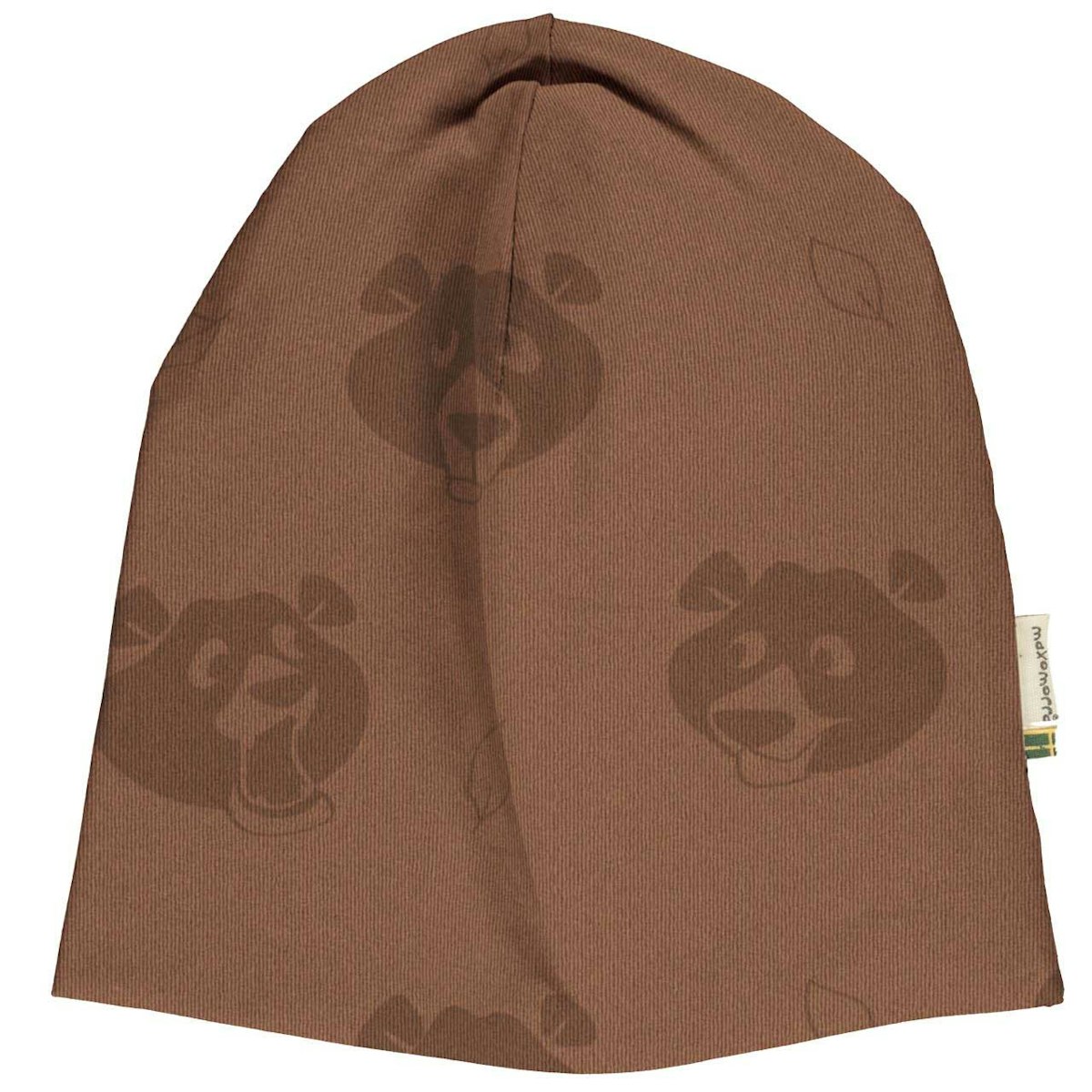 Mütze im Mono Design Bären braun 48/50 Mütze im Mono Design Bären braun 48/50