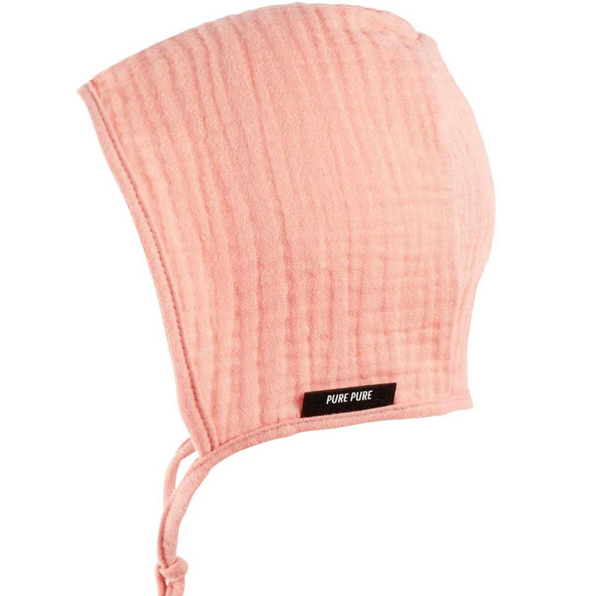 Musselin Baby Sommerhäubchen koralle 35 Musselin Baby Sommerhäubchen koralle 35