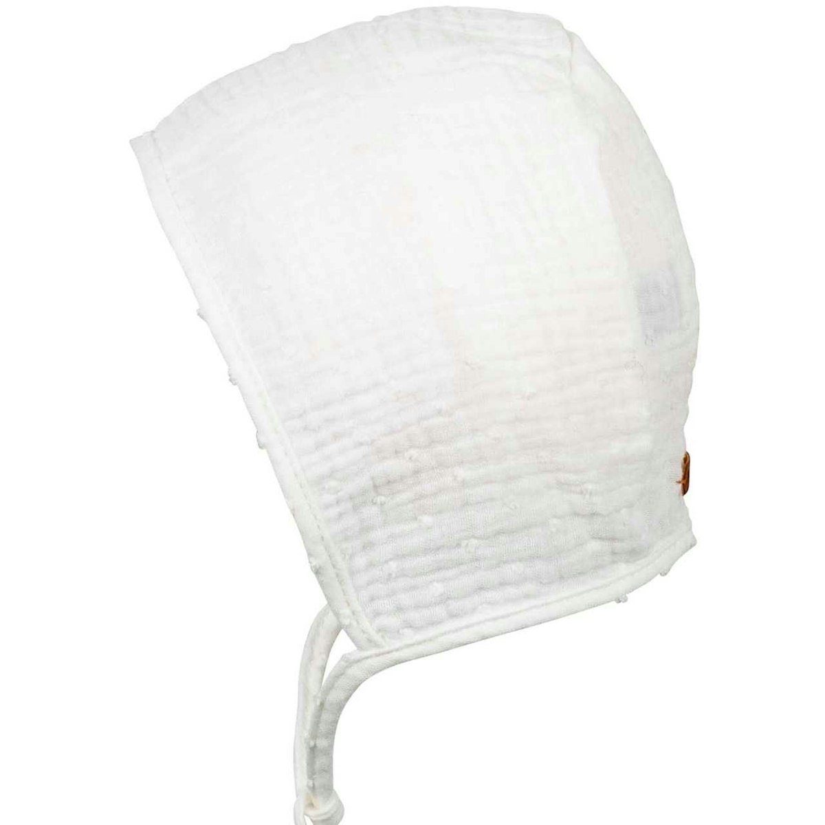 Musselin Baby Sommerhäubchen weiß 35