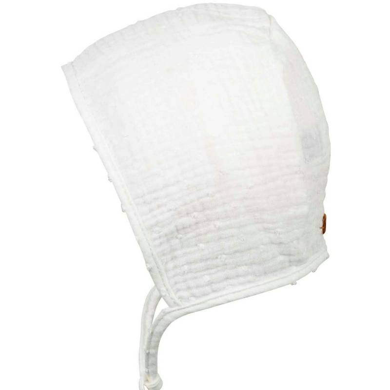 Musselin Baby Sommerhäubchen weiß 35 Musselin Baby Sommerhäubchen weiß 35