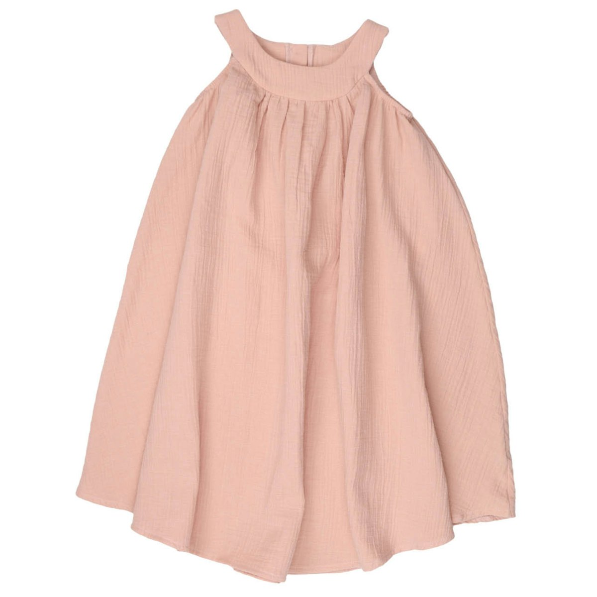Musselin Kleid ohne Arm rosa 92