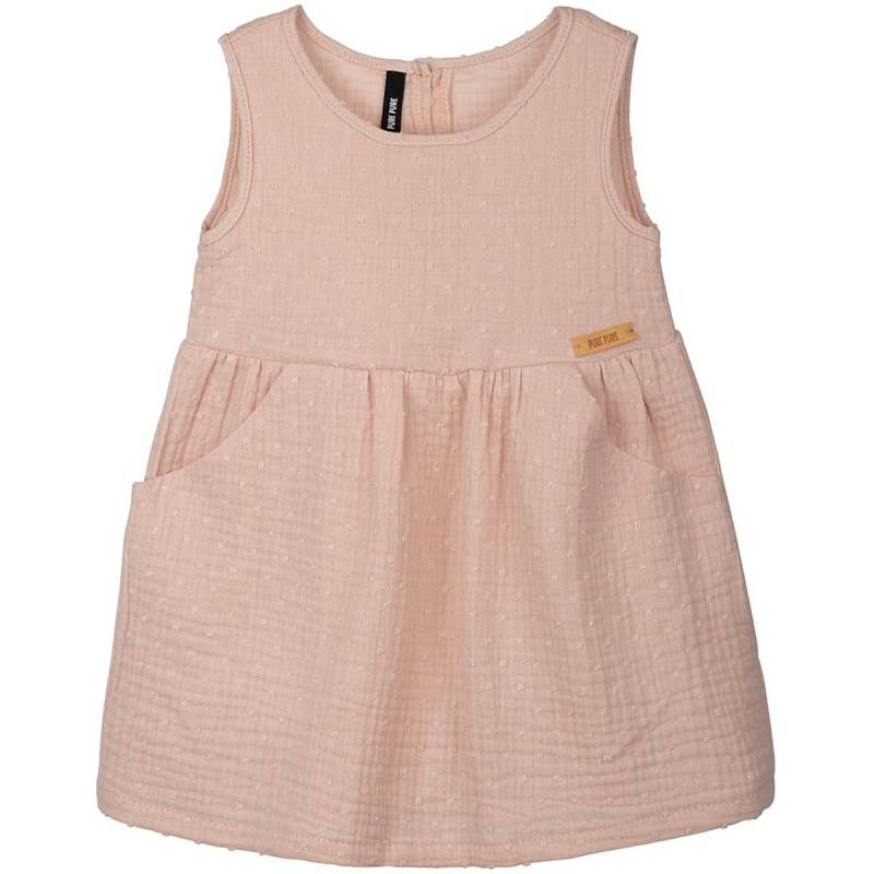 Musselin Mädchen Sommerkleid pfirsich-rosa 110