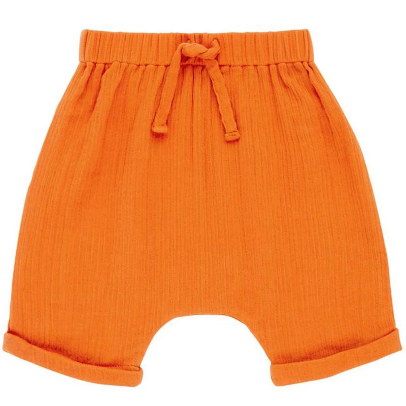 Musselin Shorts luftig in orange 74/80