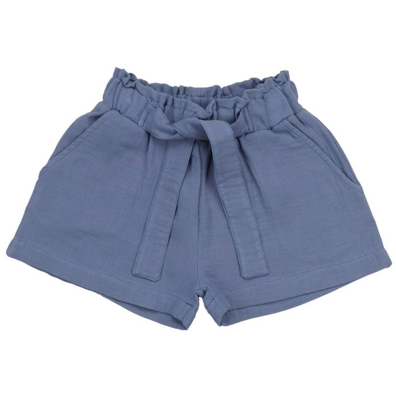Musselin Shorts zum Binden blau 134