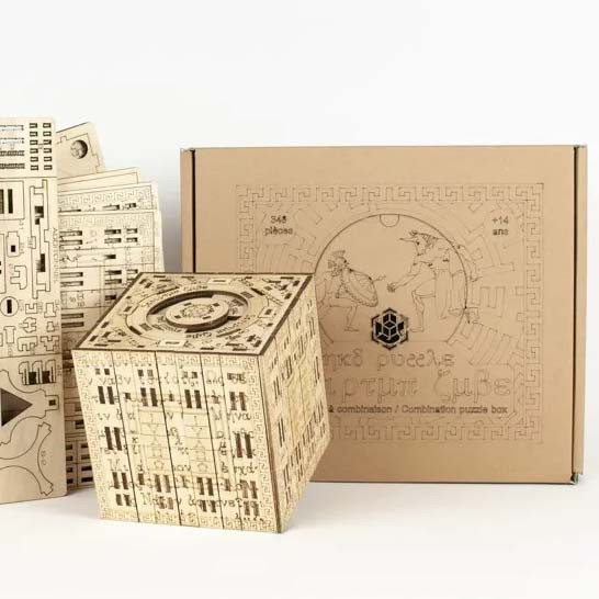 NKD Puzzle Scriptum Cube Puzzle Box Bausatz NKD Puzzle Scriptum Cube Puzzle Box Bausatz