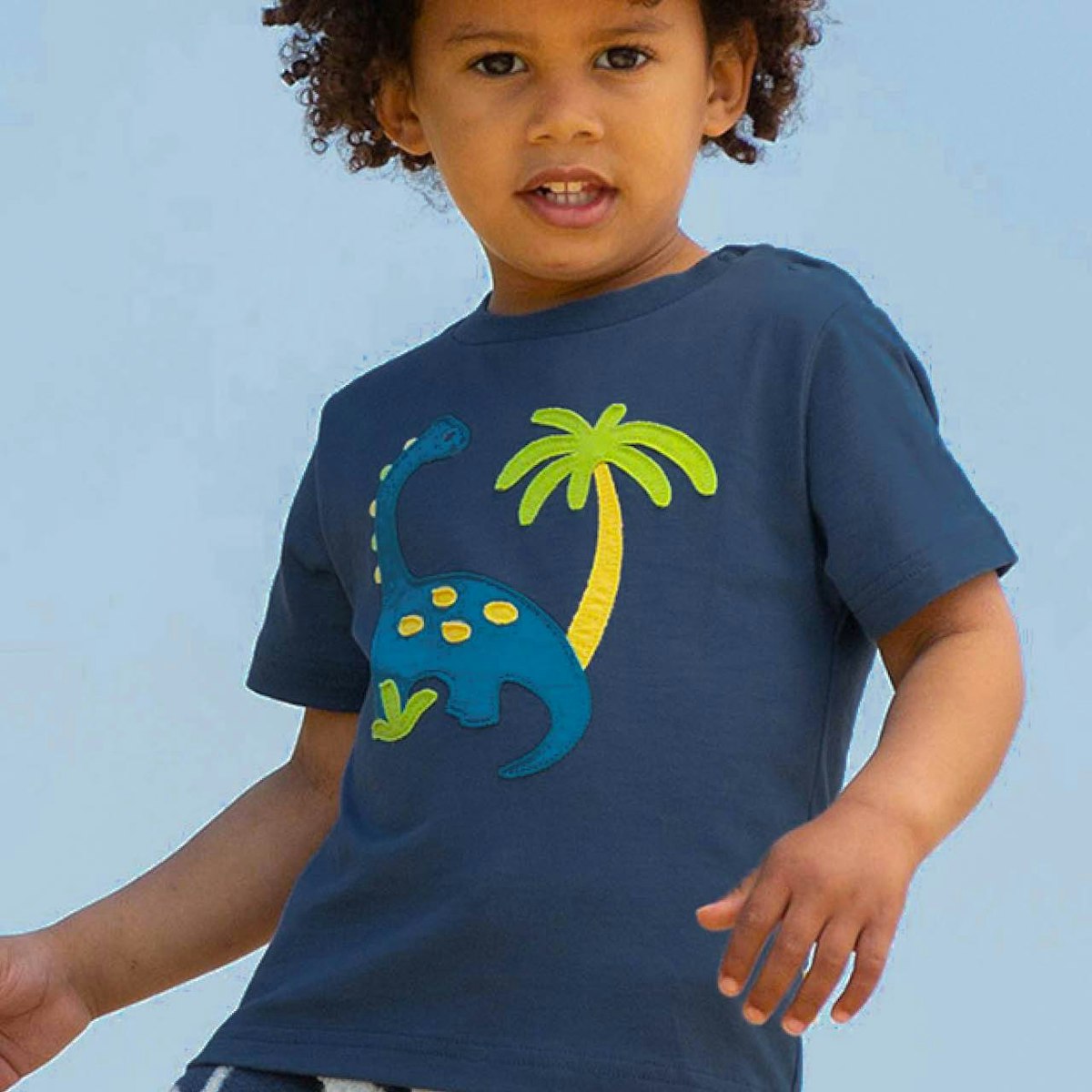 Navy T-Shirt Dino Palme 98