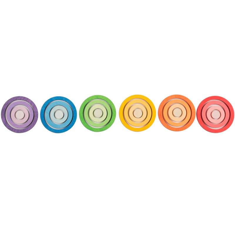 Nest rings – 24 bunte Holz-Ringe ab 3 Jahren