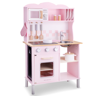 New Classic Toys Küchenzeile Modern mit Kochfeld, pink von New Classic Toys®