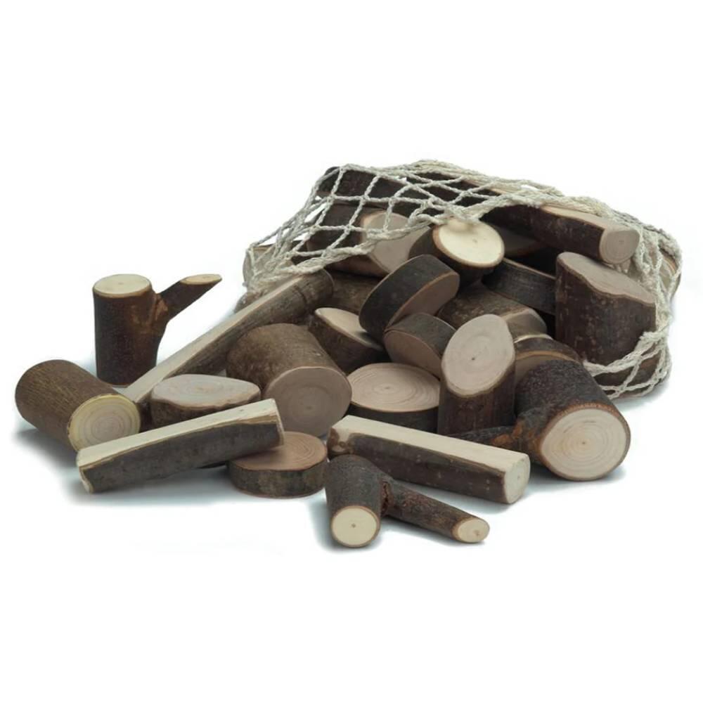 Nic - Astholz-Bauklötze, Baumwollnetz