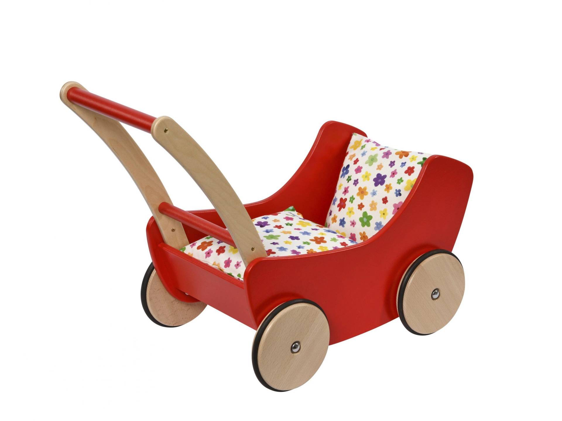 Nic - Puppenwagen rot m. Bettzeug