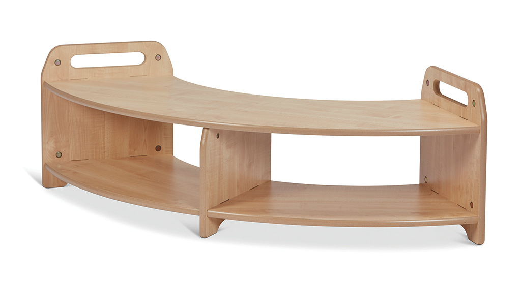 Niedriges 90°-Offenes-Schwenkregal