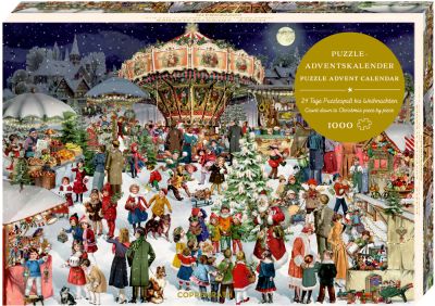 Nostalgischer Weihnachtsmarkt, Puzzle-Adventskalender (Behr)