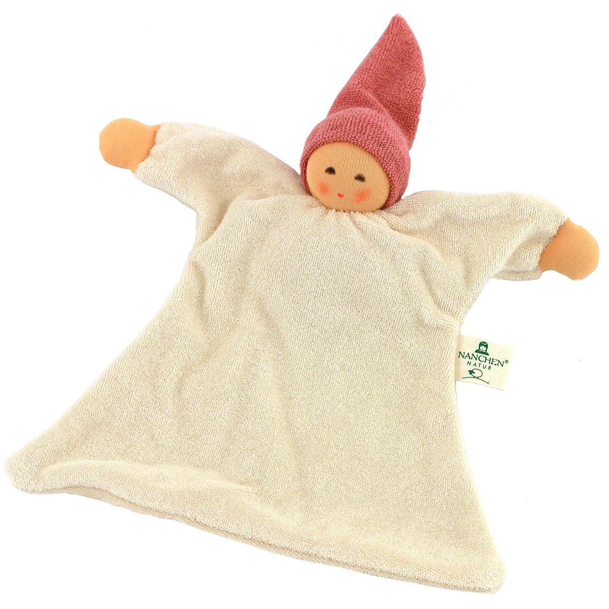 Nuckel mit Mütze - rosa