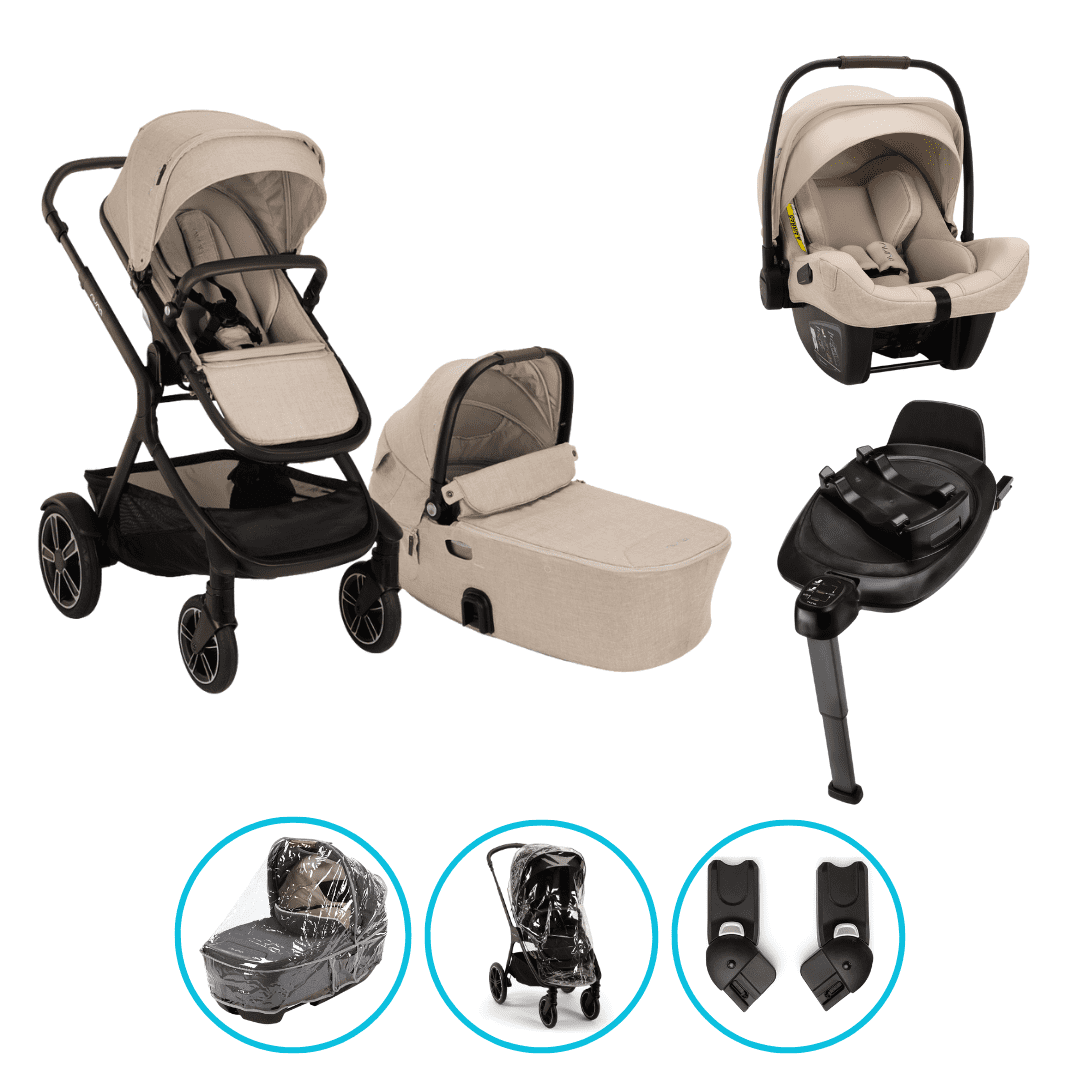 Nuna DEMI Next 4in1 Kinderwagen Set Biscotti inkl. Pipa Next Biscotti und Base Next