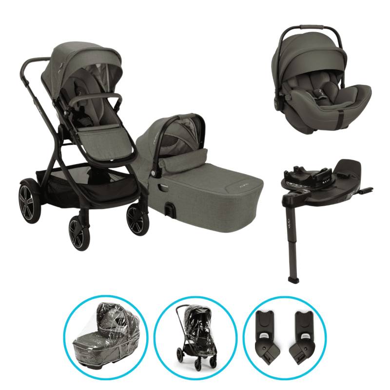 Nuna DEMI Next 4in1 Kinderwagen Set Pine inkl. Arra Flex Pine und Base Curv