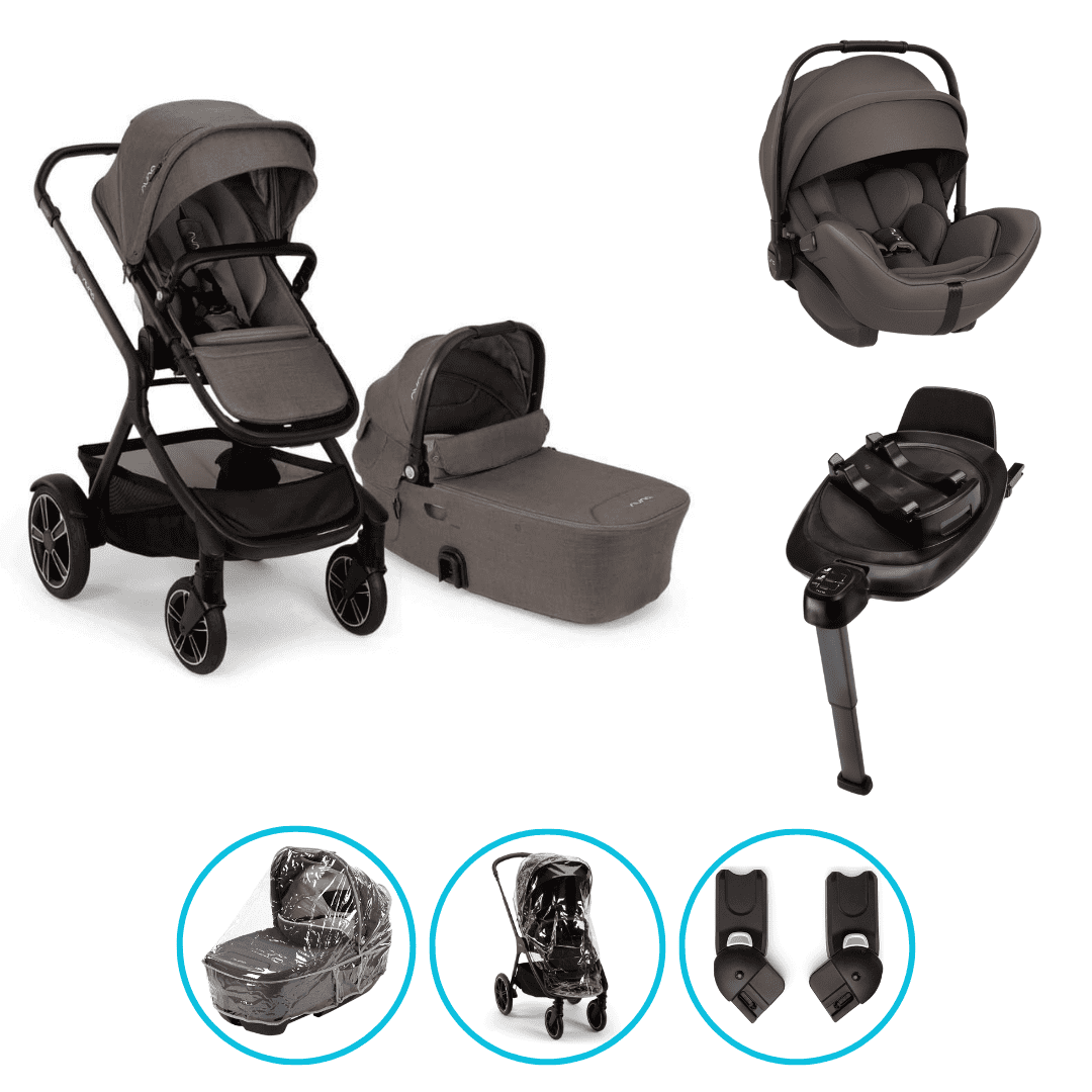 Nuna DEMI Next 4in1 Kinderwagen Set Thunder inkl. Arra Flex Thunder und Base Next