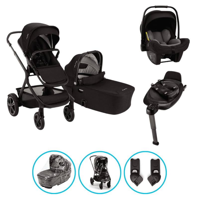 Nuna DEMI Next 8in1 Kinderwagen Set Caviar inkl. Pipa Next Caviar-Chocolate und Base Next Nuna DEMI Next 8in1 Kinderwagen Set Caviar inkl. Pipa Next Caviar-Chocolate und Base Next