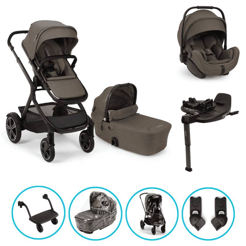 Nuna DEMI Next 8in1 Kinderwagen Set Pistachio inkl. Arra Flex Pistachio, Base Curv und Rider Board Nuna DEMI Next 8in1 Kinderwagen Set Pistachio inkl. Arra Flex Pistachio, Base Curv und Rider Board