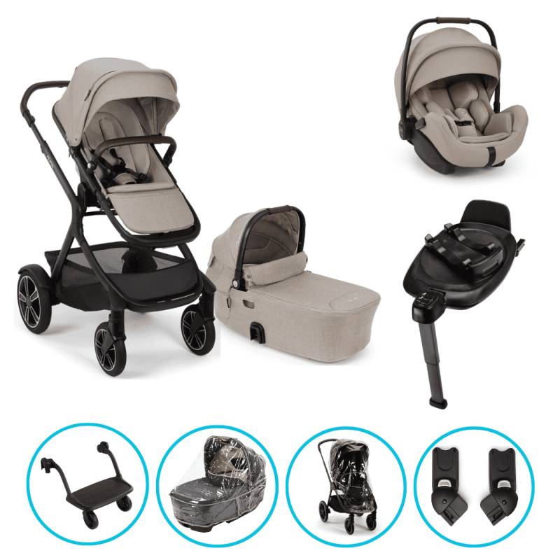Nuna Demi Next 8in1 Kinderwagen Set Chateau inkl. Arra Flex Chateau, Base Next und Rider Board Nuna Demi Next 8in1 Kinderwagen Set Chateau inkl. Arra Flex Chateau, Base Next und Rider Board
