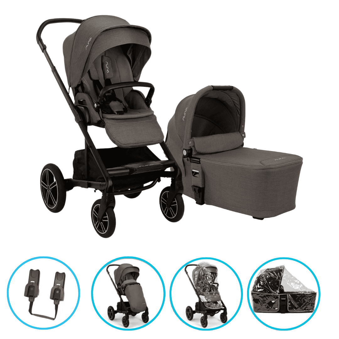 Nuna MIXX next 2in1 Kinderwagen Thunder inkl. gratis Zubehör