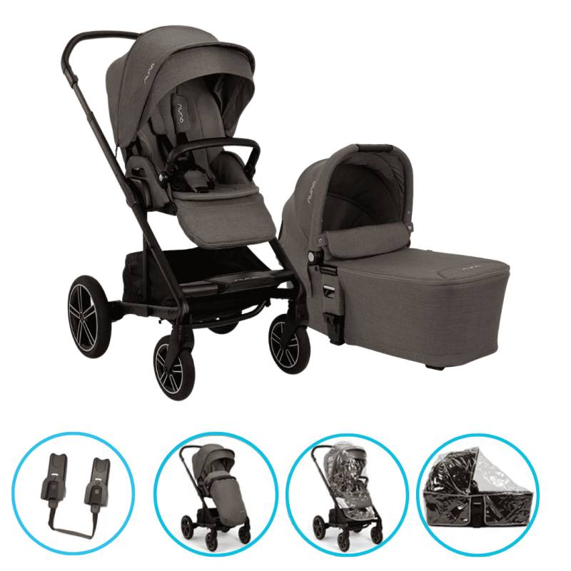 Nuna MIXX next 2in1 Kinderwagen Thunder inkl. gratis Zubehör