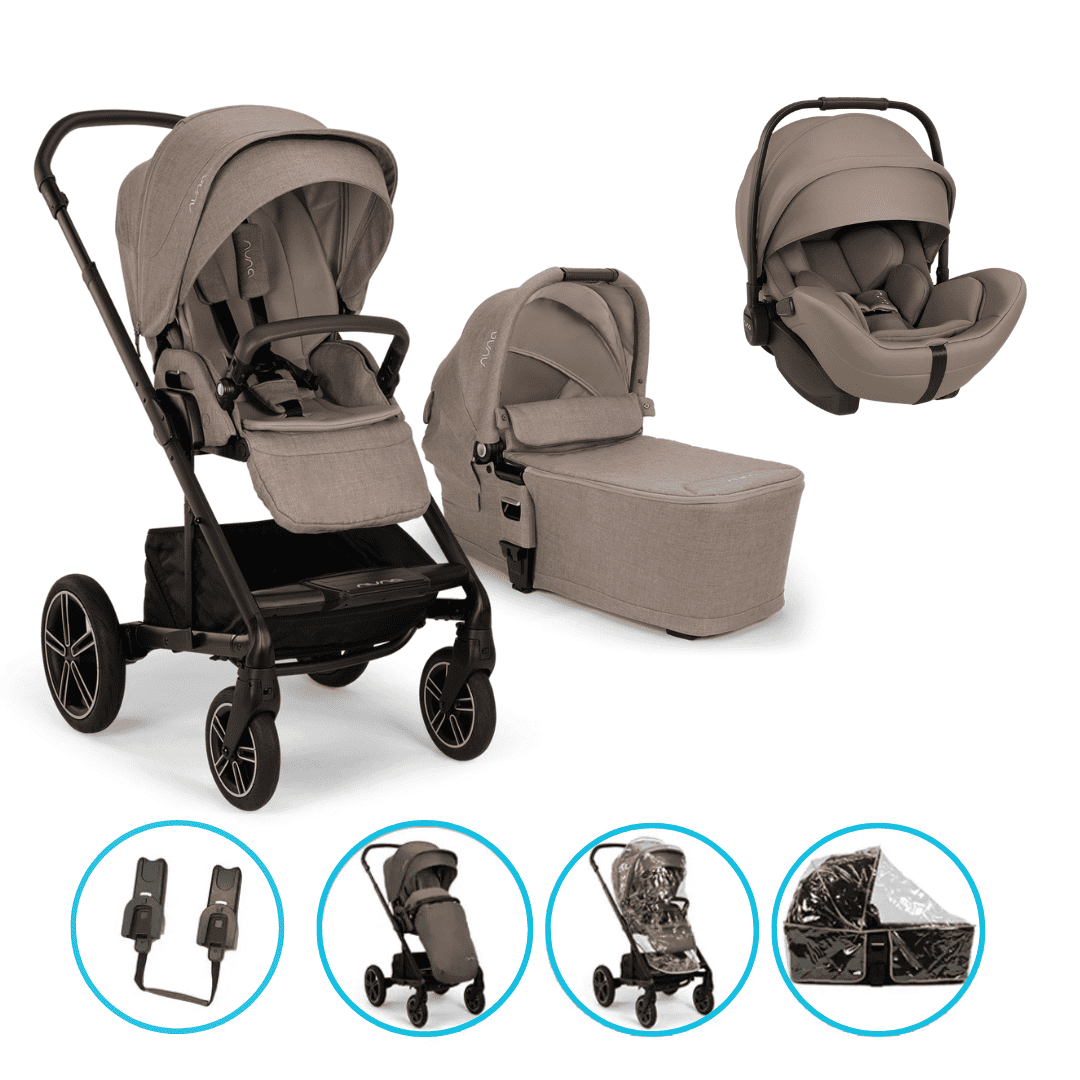 Nuna MIXX next 3in1 Kinderwagen Set Cedar inkl. Arra flex Cedar & gratis Zubehör