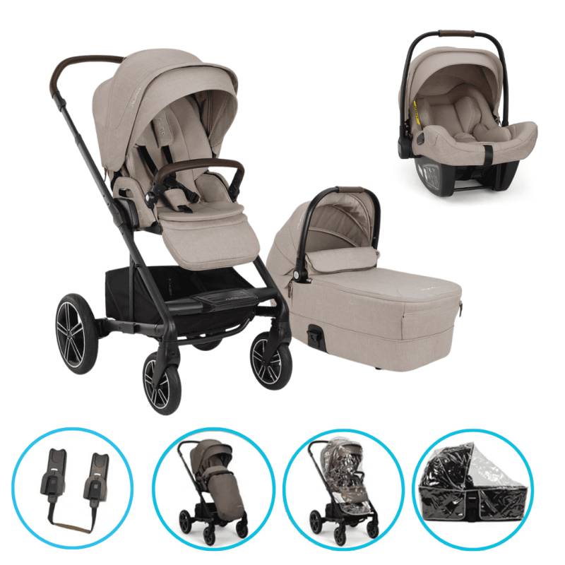 Nuna MIXX next 3in1 Kinderwagen Set Chateau inkl. Pipa Next Chateau und gratis Zubehör