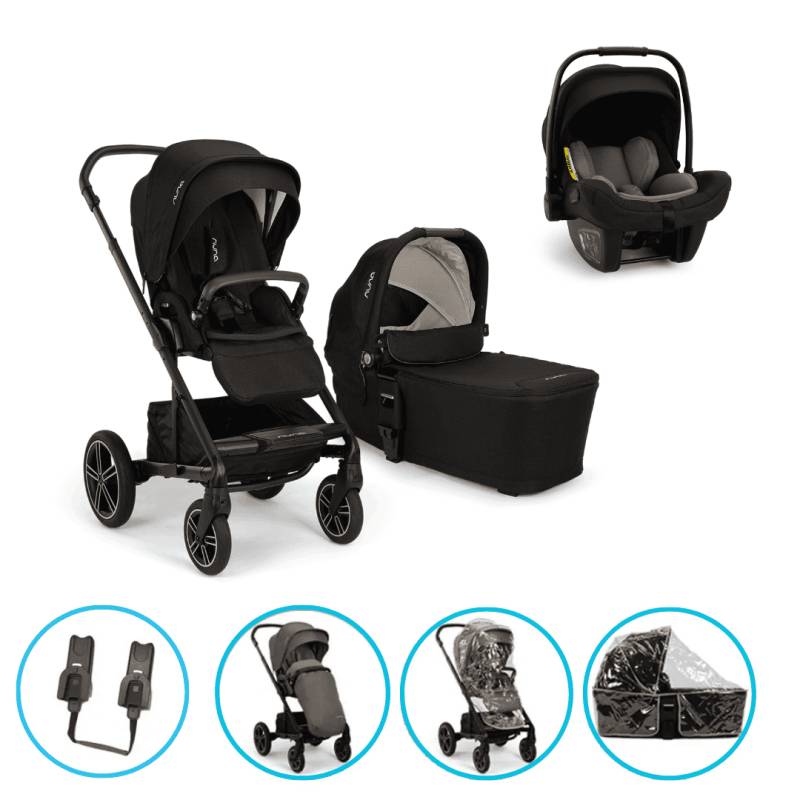 Nuna MIXX next 7in1 Kinderwagen Set Caviar inkl. Pipa Next Caviar-Chocolate und gratis Zubehör Nuna MIXX next 7in1 Kinderwagen Set Caviar inkl. Pipa Next Caviar-Chocolate und gratis Zubehör