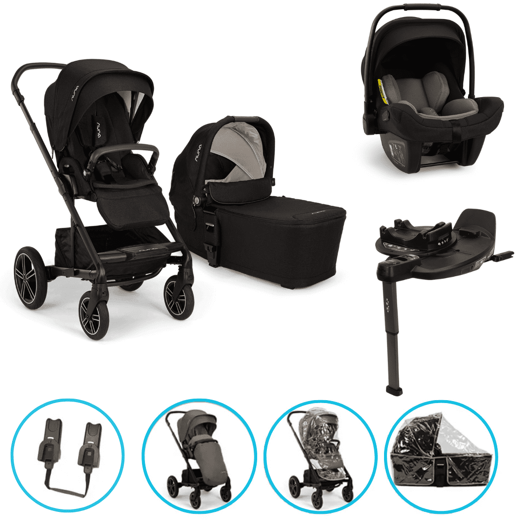 Nuna MIXX next 8in1 Kinderwagen Set Caviar inkl. Pipa Next Caviar-Chocolate, Base Curv und gratis Zubehör Nuna MIXX next 8in1 Kinderwagen Set Caviar inkl. Pipa Next Caviar-Chocolate, Base Curv und gratis Zubehör