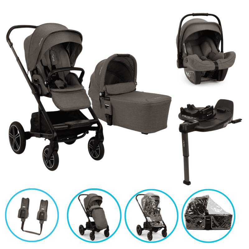 Nuna MIXX next 8in1 Kinderwagen Set Thunder inkl. Pipa Next Thunder, Base Curv und gratis Zubehör Nuna MIXX next 8in1 Kinderwagen Set Thunder inkl. Pipa Next Thunder, Base Curv und gratis Zubehör