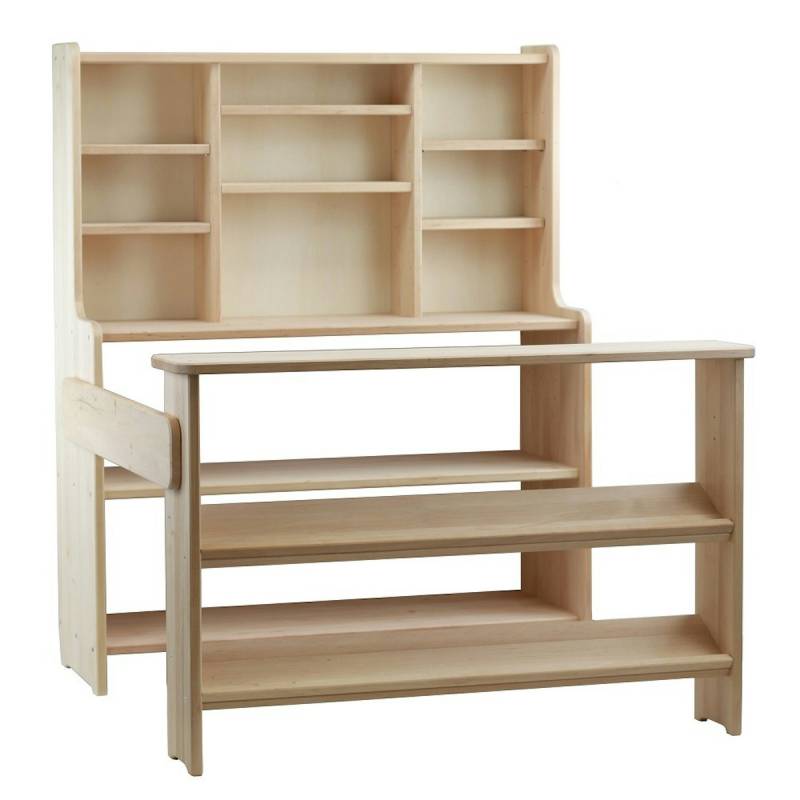 Ökologischer Kaufladen „Theo“ in Holz naturbelassen Ökologischer Kaufladen „Theo“ in Holz naturbelassen