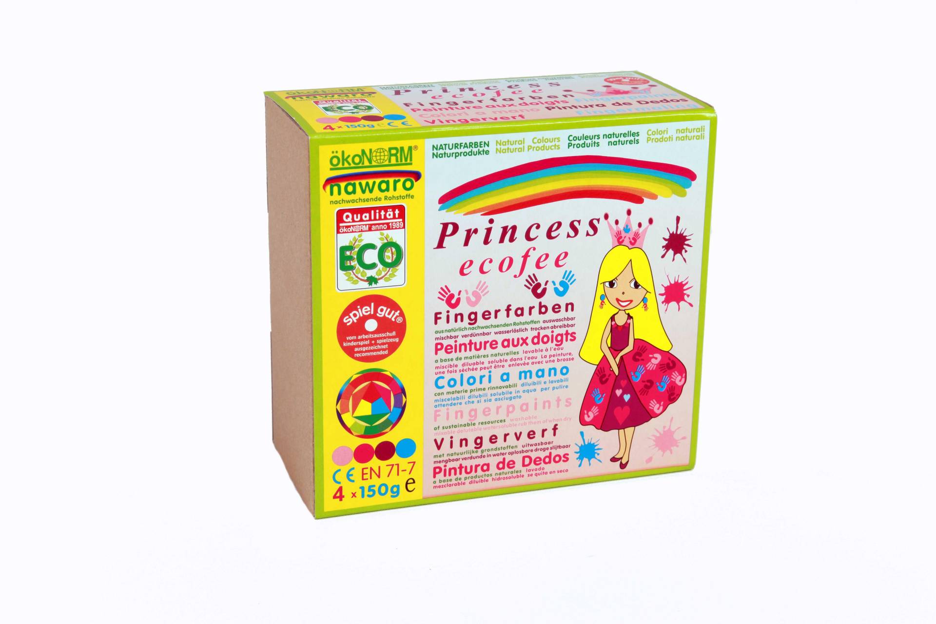 Ökonorm - ÖKONORM Fingerfarben 4er Set Eco-Princess