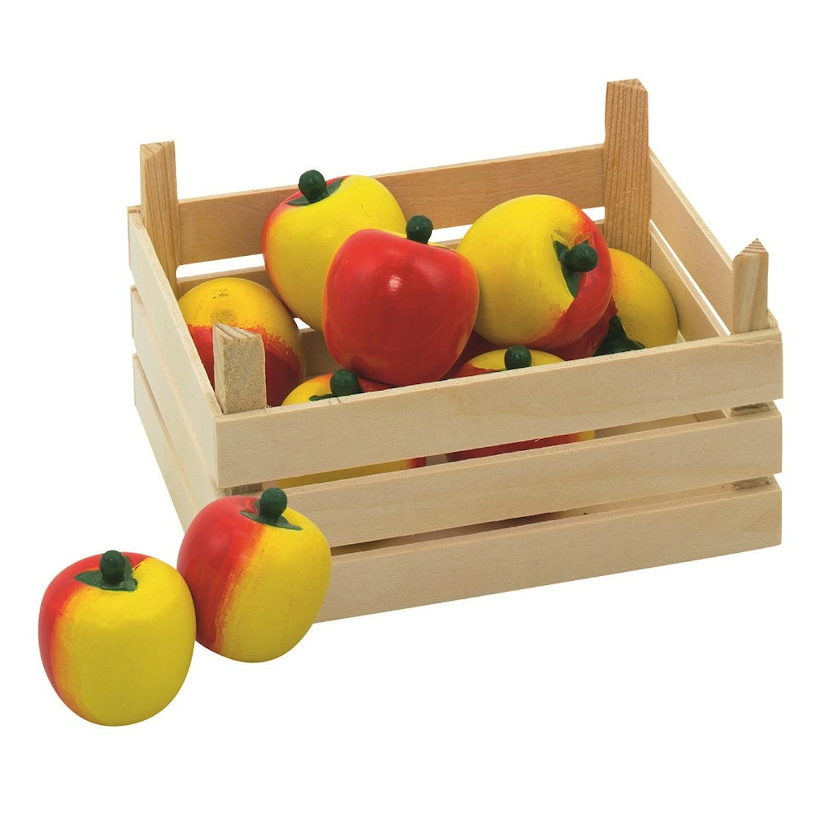 Obst Kiste für Kaufmannsladen - Apfel