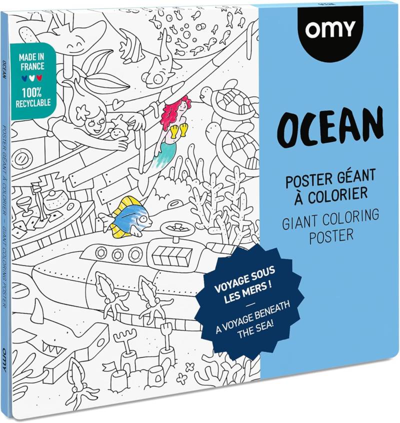 Omy - Poster z. Ausmalen Ocean 70 x 100 cm