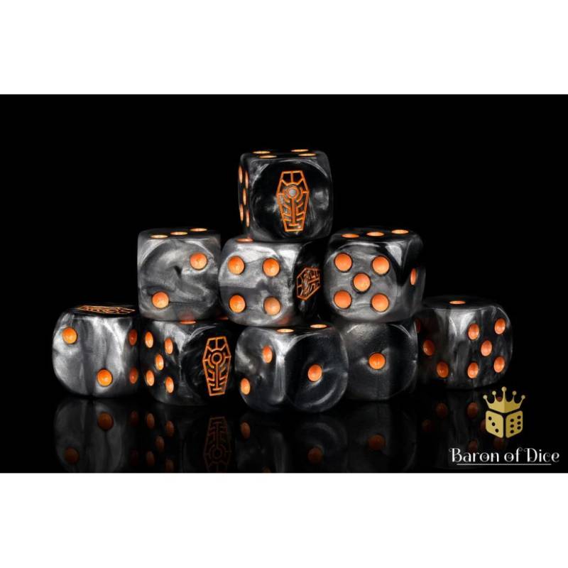 Orange Coffin Dice