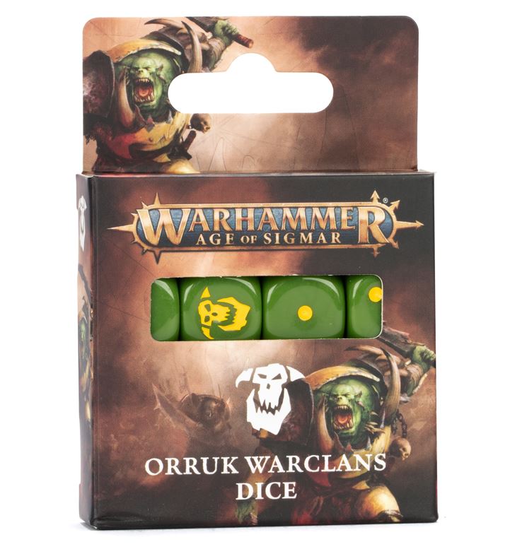 Orruk Warclans Dice Set 16 Games Workshop Warhammer Würfel Dices AoS Orks W6 D6