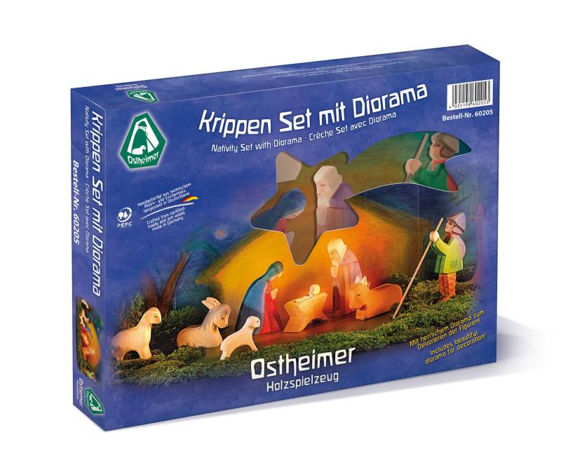 Ostheimer - Krippen Set mit Diorama 11-teilig Ostheimer - Krippen Set mit Diorama 11-teilig