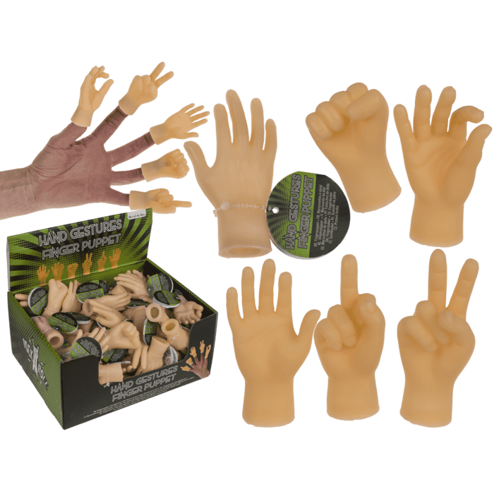 Out of the blue - Fingerpuppe Handgesten