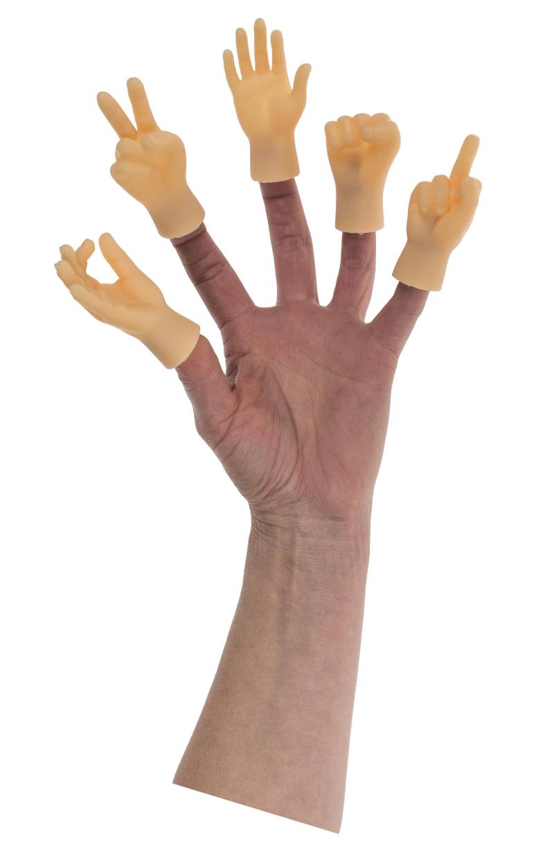 Out of the blue - Fingerpuppen / Handgesten / 1 Stück