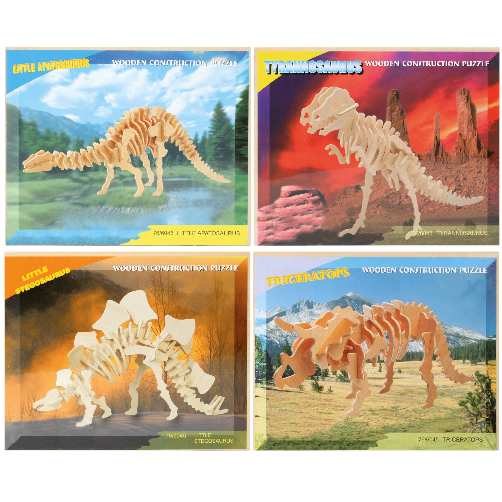 Out of the blue - HOLZ PUZZLE 3D DINO SKELETT 8X8.5CM