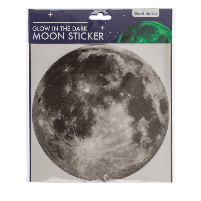 Out of the blue - Sticker Leuchtender Mond / ca. 19 cm Out of the blue - Sticker Leuchtender Mond / ca. 19 cm