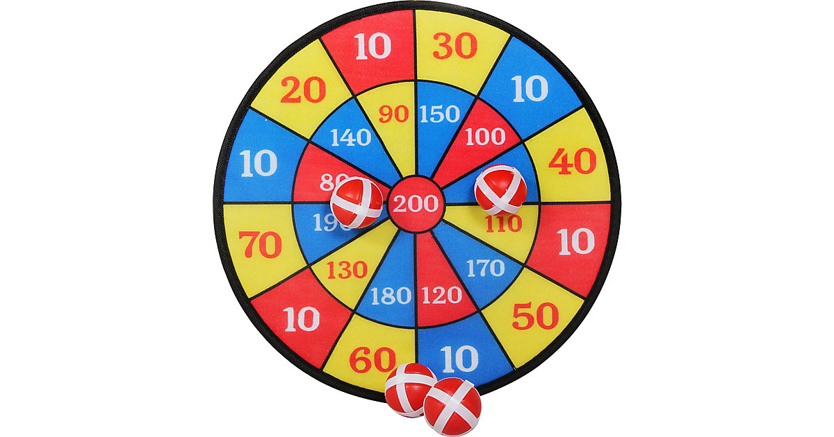 Outdoor active Dartscheibe Klett mit 4 Bällen, # 35 cm bunt Outdoor active Dartscheibe Klett mit 4 Bällen, # 35 cm bunt von Outdoor active