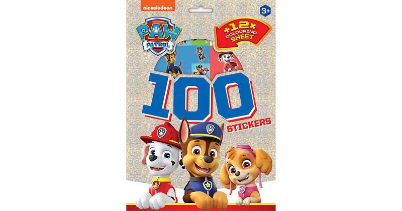 PAW PATROL 100 Aufkleber mehrfarbig Modell 3