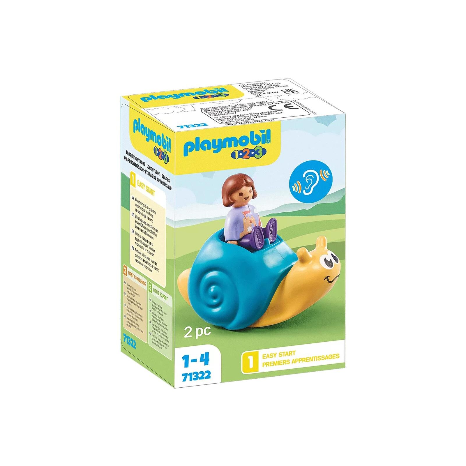 PLAYMOBIL - 1-2-3 - 71322 Schaukelschnecke mit Rasselfunktion (5)