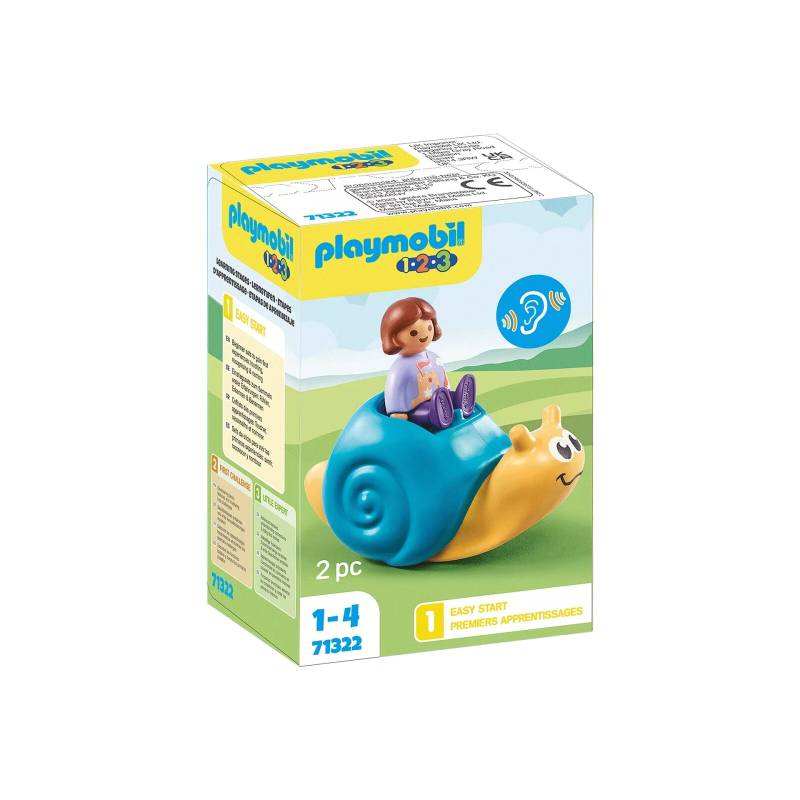 PLAYMOBIL - 1-2-3 - 71322 Schaukelschnecke mit Rasselfunktion (5)