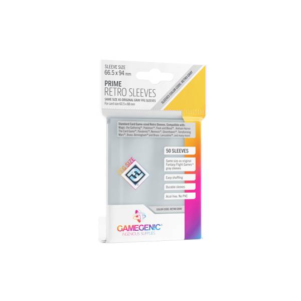 PRIME Retro Sleeves (66,5mm x 94mm, 50 Kartenhüllen)